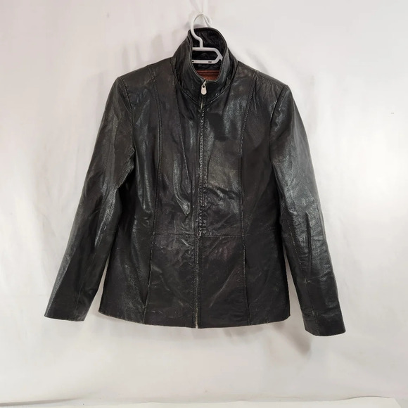 Wilson's Leather Pele Studio Leather Jacket Thinsulate Womens  Small - Picture 1 of 16